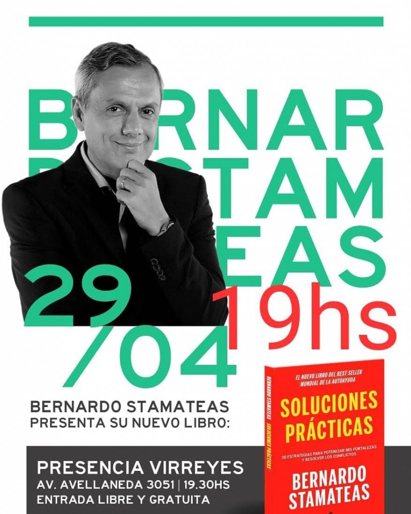 Bernardo Stamateas presenta su nuevo libro Soluciones Prácticas en