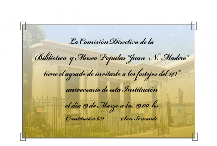 Invitación Biblioteca Madero
