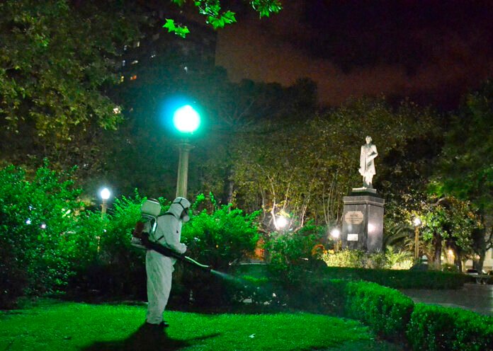 Fumigación Plaza Mitre