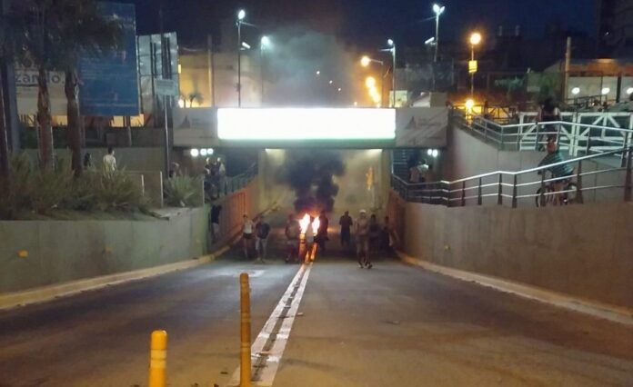 Corte en el túnel por luz