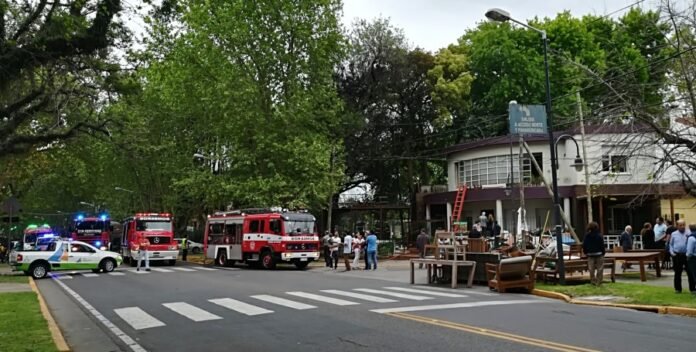 Incendio en Libertador y Guido Spano