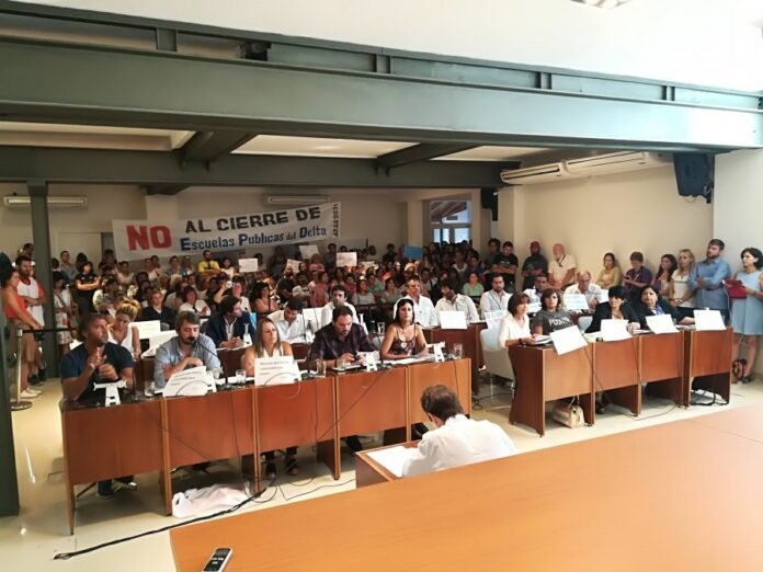 Sesión cierre de escuelas del delta
