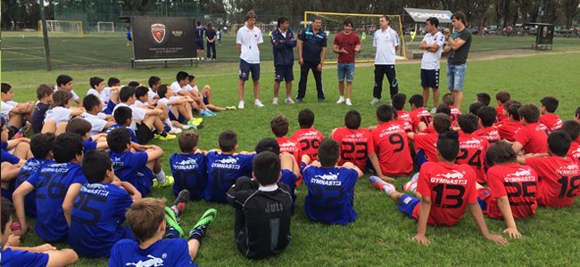 Galmarini y Rusculleda visitaron las infantiles