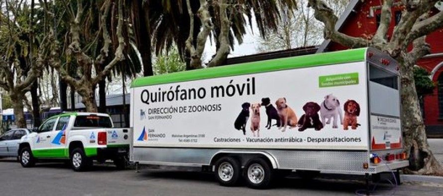 El Quirófano Móvil de Zoonosis estará en Bancalari, Plaza Inmigrantes Italianos y ex Centro Comunitario Arroyo Cordero