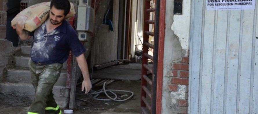 Detuvieron la construcción clandestina de un edificio en San Fernando