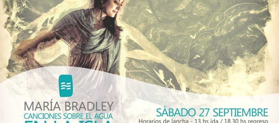 María Bradley estará en la isla presentando “Canciones sobre el agua”