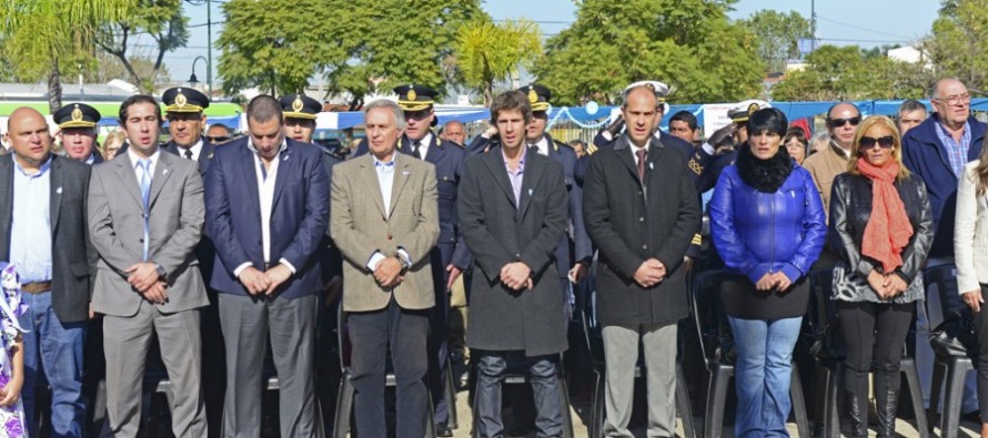 Acto cívico por el Día de la Patria en el Parque del Bicentenario