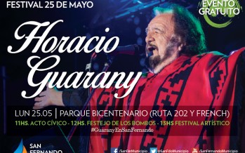 Horacio Guarany se presenta en el Parque del Bicentenario