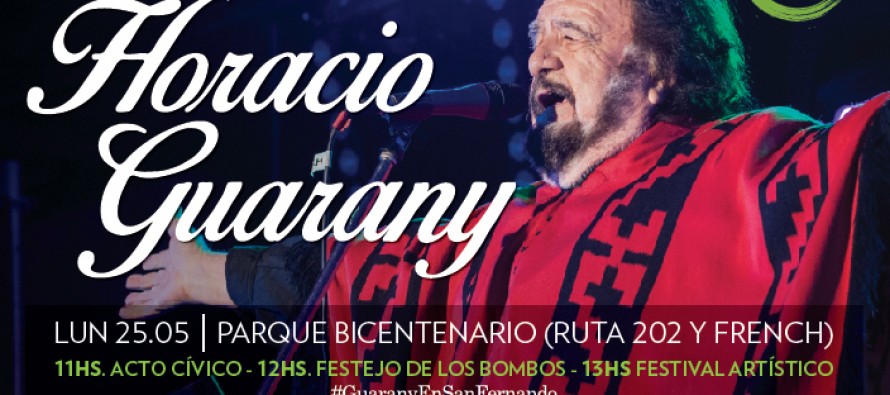 Horacio Guarany se presenta en el Parque del Bicentenario