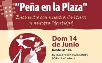 Peña Folklórica “Encuentro con Nuestra Cultura e Identidad” en la Plaza de los Inmigrantes