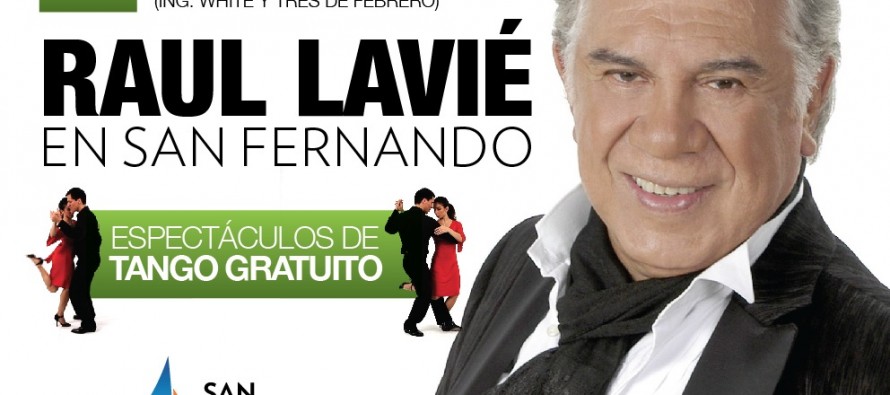 Raul Lavié se presentará gratis en homenaje a Carlos Gardel