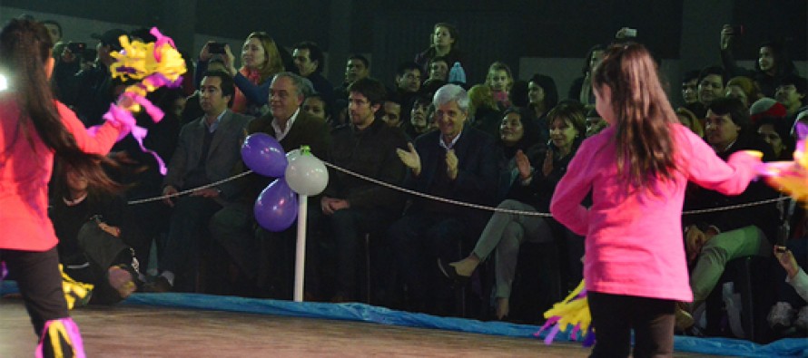 Se realizó una muestra de gimnasia en el Polideportivo N°1