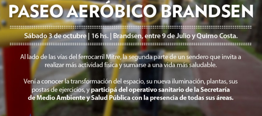 Se inaugura el segundo tramo del Paseo Aeróbico de Brandsen