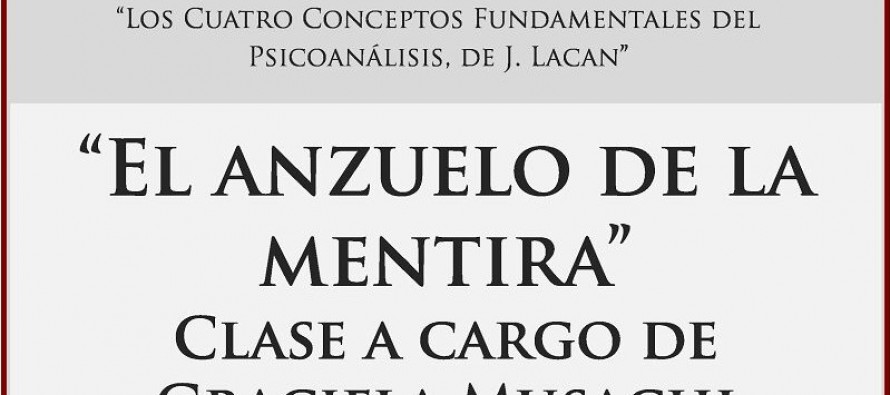 “El anzuelo de la mentira”, clase a cargo de la psicoanalista Graciela Musachi