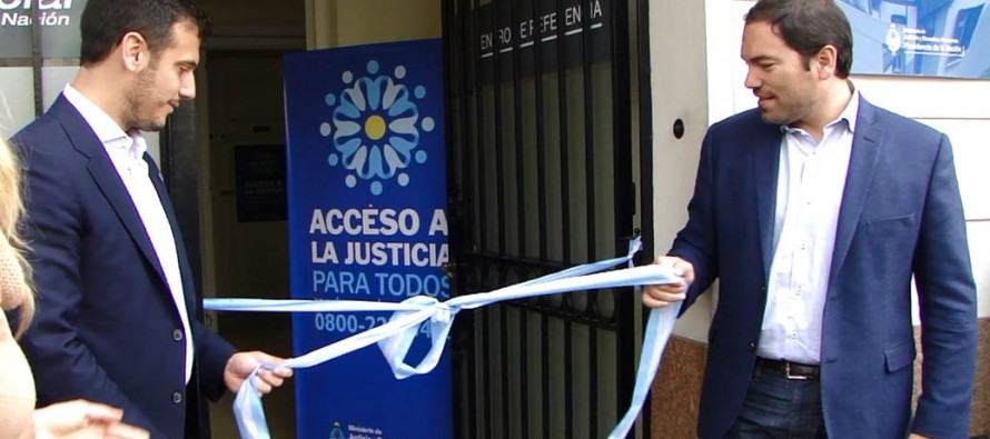 Matías Molle y Julián Álvarez inauguraron un Centro de Acceso a la Justicia