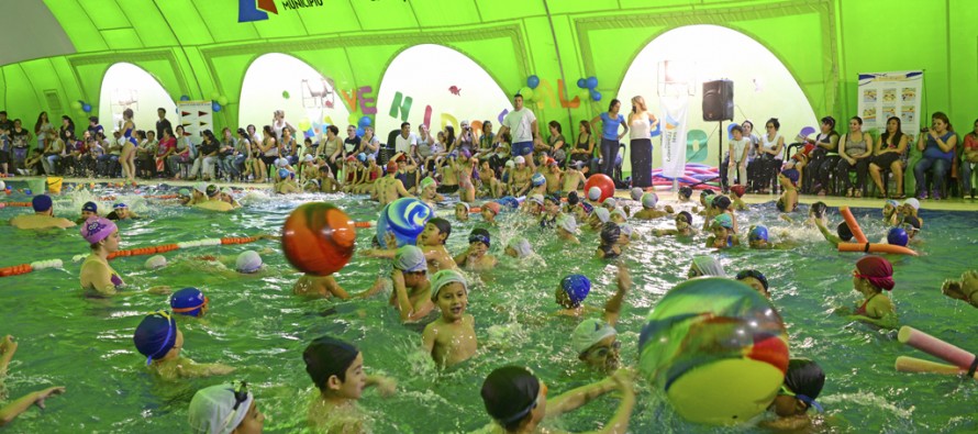 Se realizó un encuentro de natación en el Polideportivo N° 6