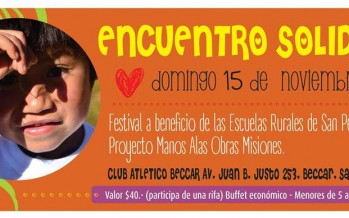 Festival solidario a beneficio de escuelas rurales de Misiones