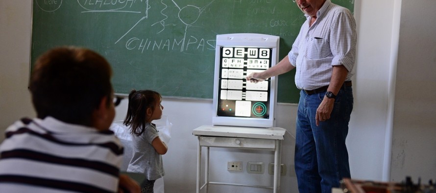 Controles oftalmológicos a alumnos de escuelas primarias