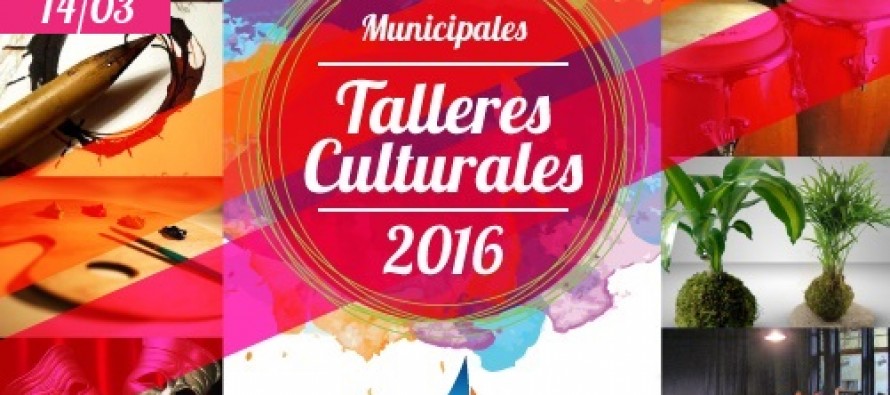 Está abierta la inscripción a los talleres culturales municipales 2016