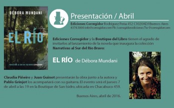 Se presenta la novela El Río de Débora Mundani en la Boutique de San Isidro