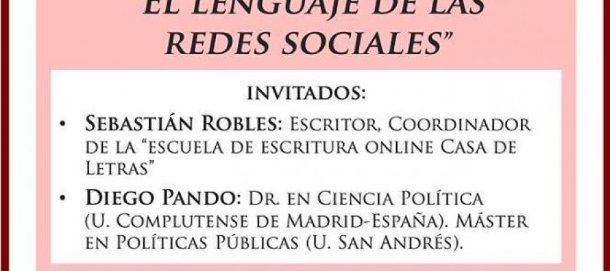 “El lenguaje de las redes sociales”, charla gratuita en el Colegio de Psicólogos