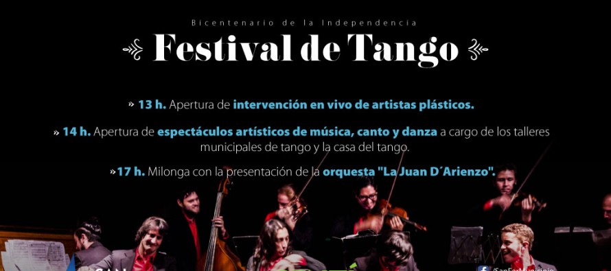 Festival de Tango este sábado en el Paseo de los Pintores