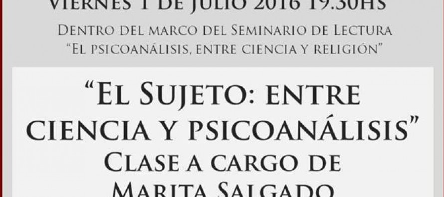 Charla en la Asociación Psicoanálisis San Fernando – Tigre: “El sujeto: entre ciencia y psicoanálisis”