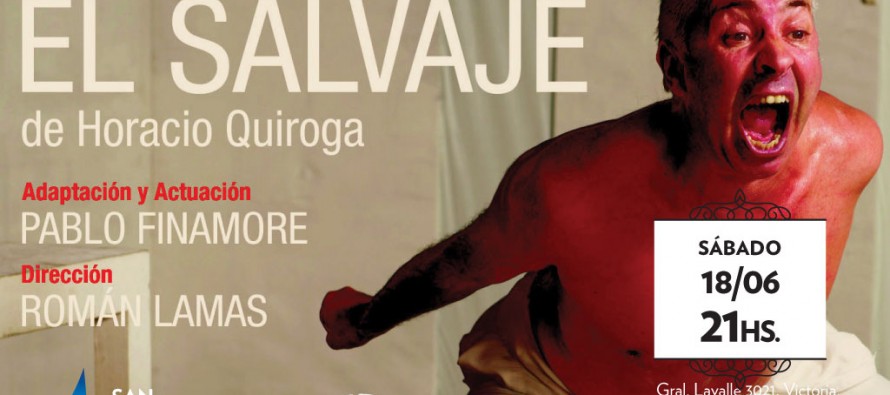 Esta noche se presenta El Salvaje, de Roberto Quiroga, en el Martinelli