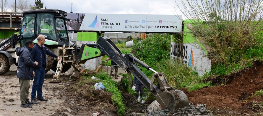 El municipio entuba tramo del arroyo Fate y proyecta nueva calle