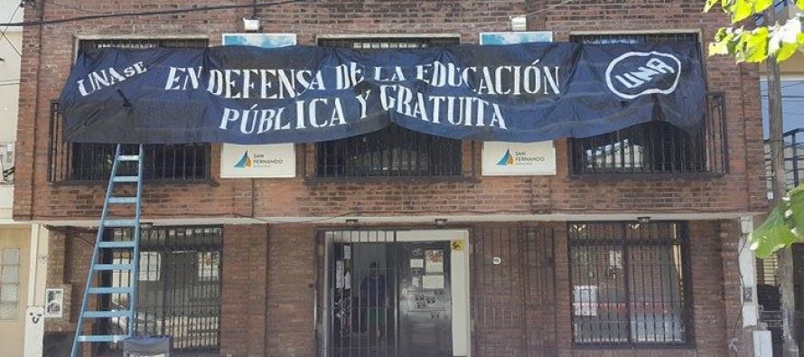 La sede Xul Solar de la Universidad Nacional de la Artes se sumó a los reclamos por el recorte presupuestario