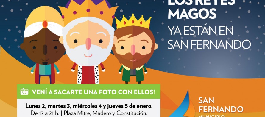 Los Reyes Magos en la Plaza Mitre