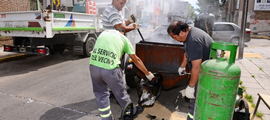 Trabajos preventivos de tomado de juntas