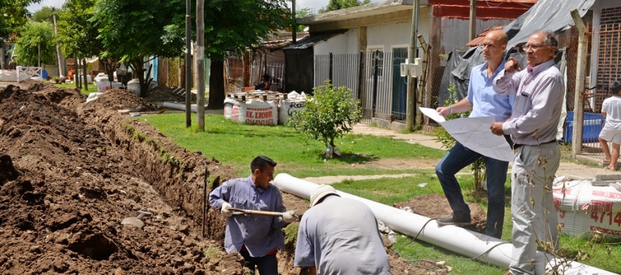 Se construye el sistema hidráulico del barrio San Martín