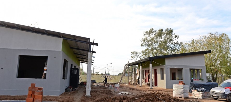 En el barrio Presidente Perón se construye el Polideportivo N° 9