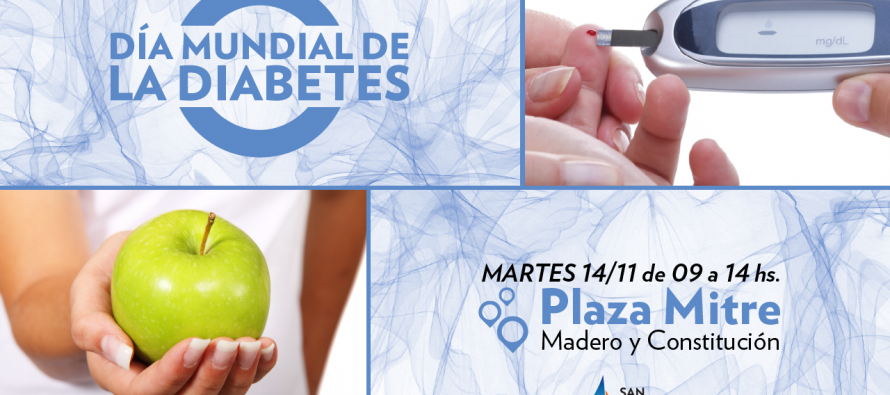 Jornada por el “Día Mundial de la Diabetes” en Plaza Mitre