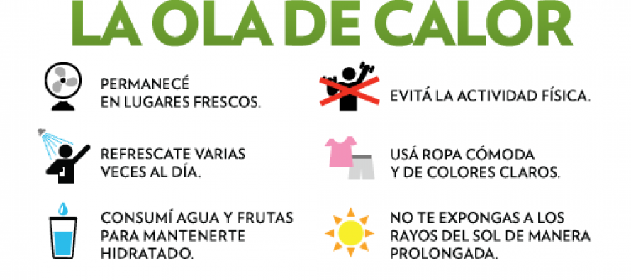 Consejos ante la sostenida ola de calor