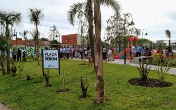 Se inauguró la nueva Plaza Presidente Perón