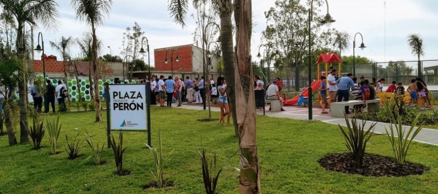 Se inauguró la nueva Plaza Presidente Perón