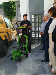 Silla para pacientes por escalera