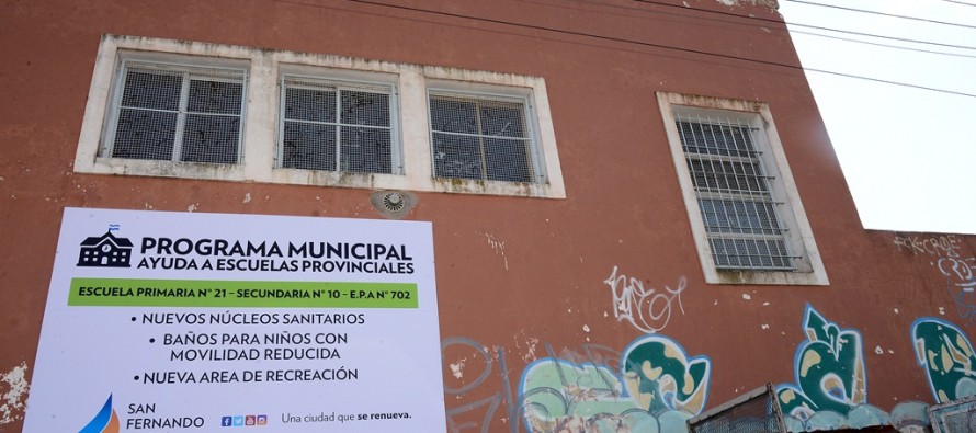 Avanzan las obras de refacción de la Escuela Provincial N° 21