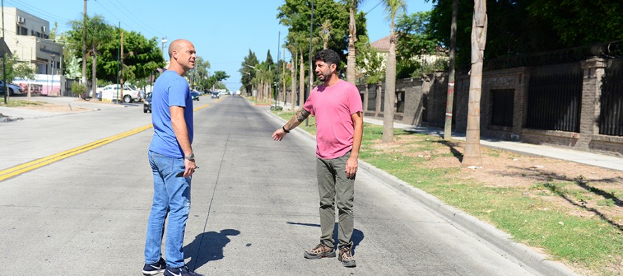 Comenzó la última etapa de la obra de la calle Uruguay