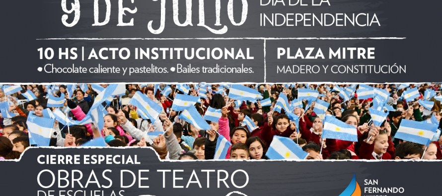 Se celebrará el Día de la Independencia en Plaza Mitre