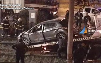 El Tren de la Costa embistió a un automovilista en Lanusse y Arias