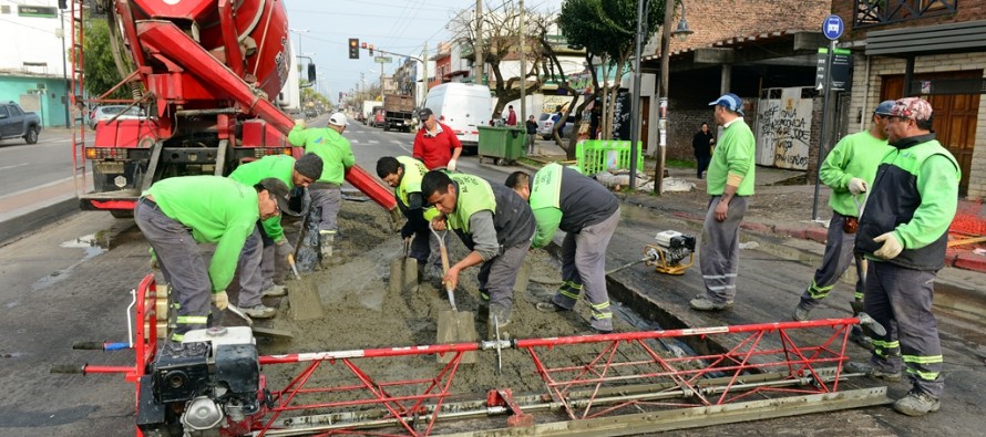 Avanza la renovación de la Avenida Avellaneda