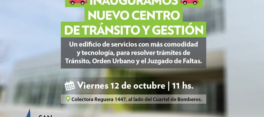 Mañana se inaugura el nuevo Centro de Tránsito y Gestión en Acceso Norte y Urquiza