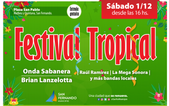 Llega una nueva edición del Festival Tropical en la Plaza San Pablo