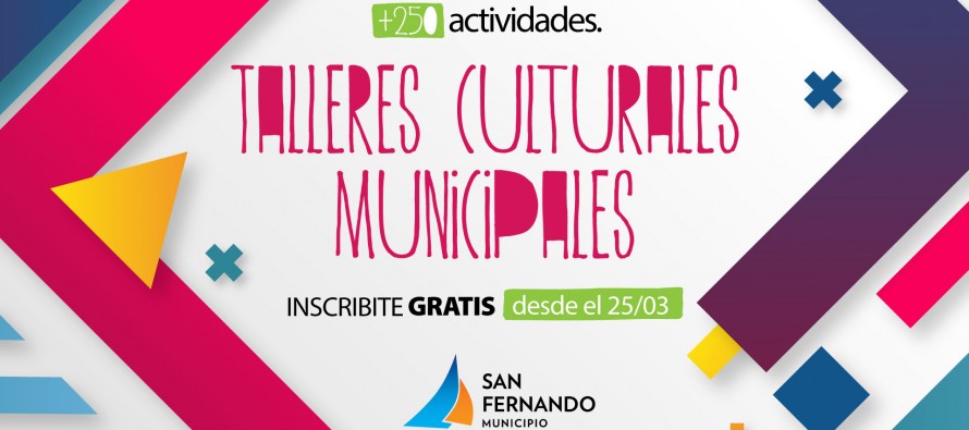 El lunes abre la inscripción a los talleres culturales municipales