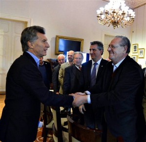 El presidente Mauricio Macri y Beto Fantini