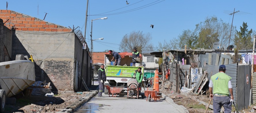 Se culminó la pavimentación de la calle De Marzi del barrio Alvear