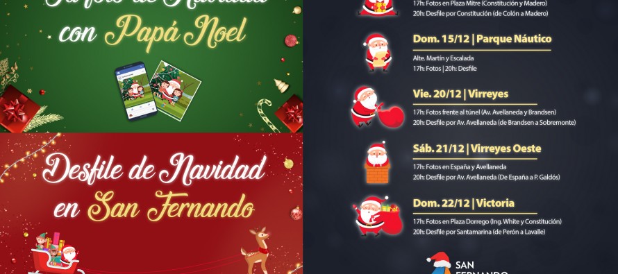 Llegan a nuestra ciudad los desfiles de Navidad, ‘Tu Foto con Papá Noel’ y el Warmichella navideño